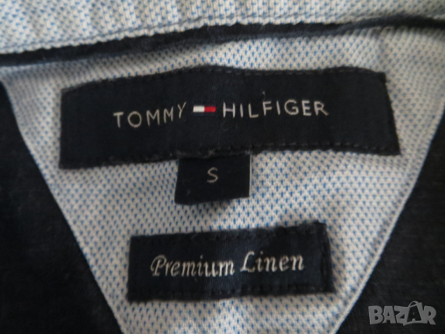 Мъжка риза с дълъг ръкав от лен Tommy Hilfiger, снимка 5 - Ризи - 45060356