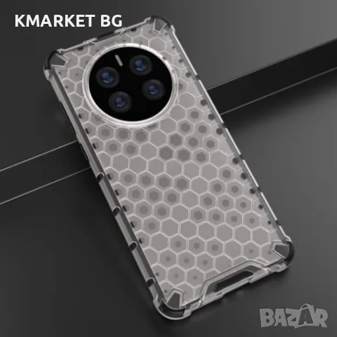 Huawei Mate 50 Pro Силиконов Калъф Honeycomb TPU и Протектор, снимка 1 - Калъфи, кейсове - 49371844