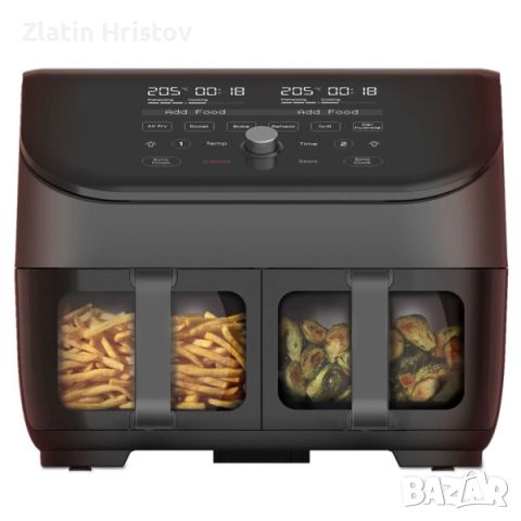 Еър Фрайър Instant Vortex Plus Dual ClearCook Air Fryer 7.6L, снимка 1 - Фритюрници - 46551287