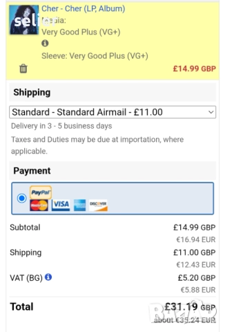 Cher ‎– Cher Издание 🇬🇧 🇩🇪 UK/GERMANY 1987г Състояние на винила:звука на едната страна е NEAR MI, снимка 5 - Грамофонни плочи - 52325648