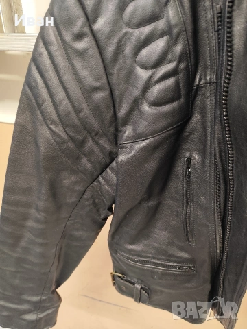 Кожено мото яке рокерия Genuine leather , снимка 5 - Аксесоари и консумативи - 53750082