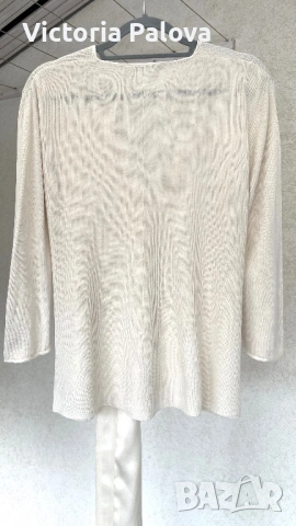 Дизайнерска копринена жилетка APART с пандели ( ленти) отзад, снимка 8 - Жилетки - 53225647