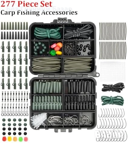 Нова Кутия с риболовни принадлежности 277 части за шаран и пъстърва, снимка 2 - Такъми - 54195241