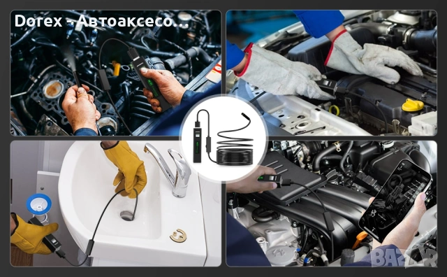 HD WIFI Безжичен ендоскоп камера за телефон съвместим с iOS и Android 720p 5м кабел, снимка 11 - Аксесоари и консумативи - 53618575