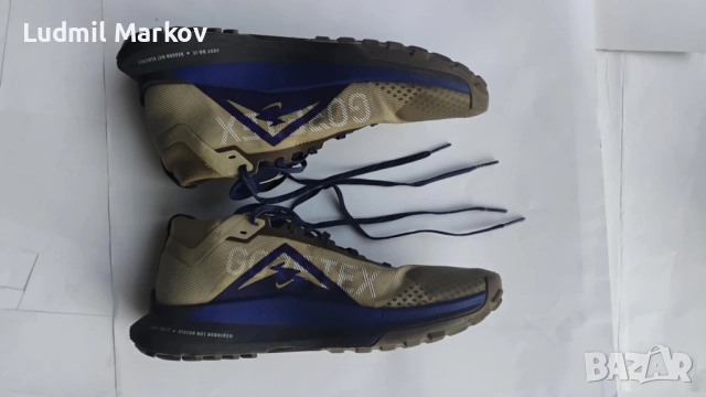 Маратонки 2024 Nike Pegasus Trail4- GORETEX,React Soles- почти нови, цвят Khaki Citron Tint, 120 лв.