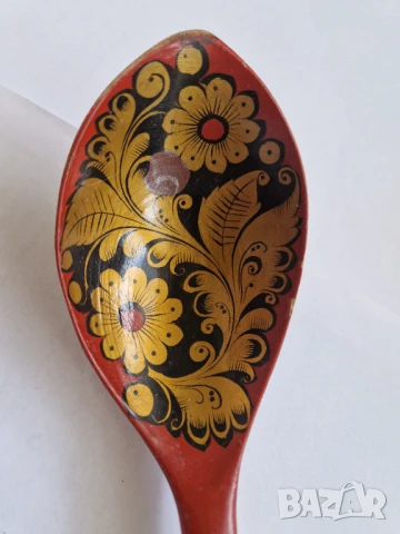 Декоративна руска лъжица в стил Хохлома, снимка 9 - Други ценни предмети - 50749056