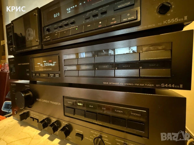 SONY ESPRIT SET DECK TC-K555ES II, TA-F-444ES II,ST-S444ES II, снимка 9 - Декове - 53601483