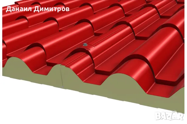 Сандвич панели тип "Керемида", снимка 3 - Строителни материали - 21432259