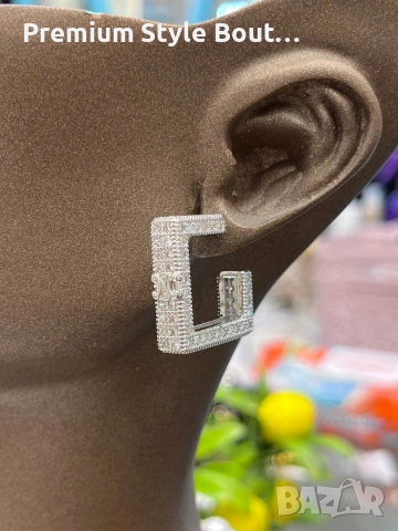 обеци от висококачествена стомана ysl saint laurent loewe Louis Vuitton Gucci , снимка 4 - Обеци - 53744737