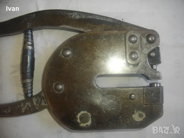 ГОЛЕМИ МАСИВНИ ЩАНЦОВИ КЛЕЩИ СТАРО КАЧЕСТВО ЗА СЪЕДИНЯВАНЕ НА ЛАМАРИНА 2,2кг ФРГ EDEL 24 ОТВОР 36мм, снимка 13 - Клещи - 50350725