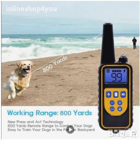 Електронен нашийник за обучение на кучета 800M, снимка 5 - За кучета - 50303500