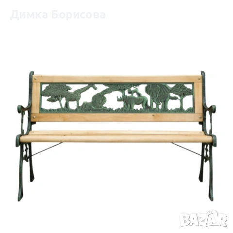 Градинска пейка за деца 82x39x50 см - здрава, безопасна и стилна, снимка 8 - Други стоки за дома - 53658970