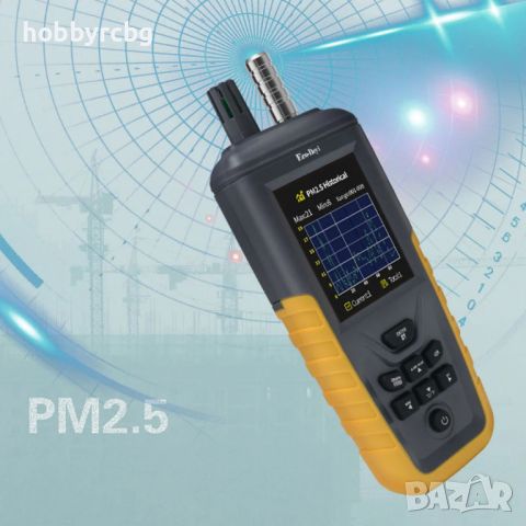 Цифров уред за измерване на прахови частици и качество на въздуха PM2.5, PM10 AQI, снимка 9 - Друга електроника - 46288577