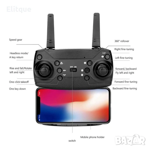 Z67 Сгъваем дрон с 4К Dual Cameras, снимка 2 - Друга електроника - 53127643