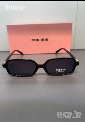 висококачествени очила с черен обикновен калъф и ув защита miu miu , снимка 3 - Слънчеви и диоптрични очила - 53461361