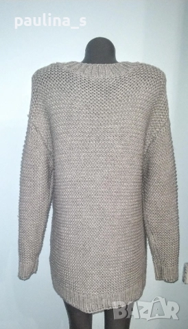 Два различни броя / Сив пуловер тип туника "Only" и "Pieces" , снимка 10 - Блузи с дълъг ръкав и пуловери - 28357791