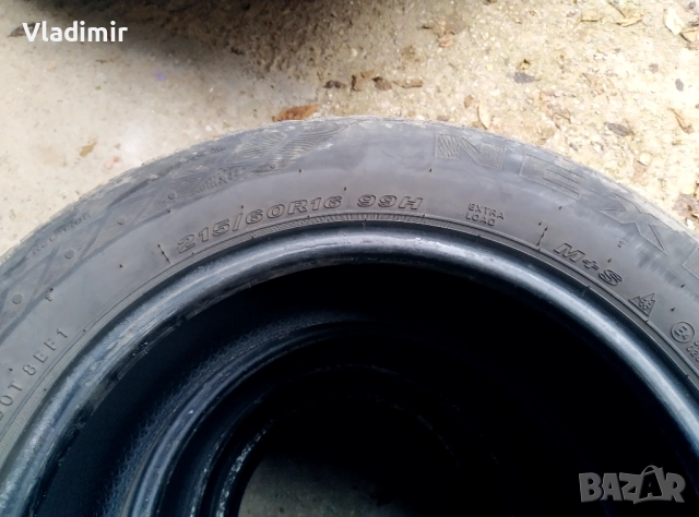 Зимни гуми 215 60 16 за 100 лв, снимка 5 - Гуми и джанти - 52536405