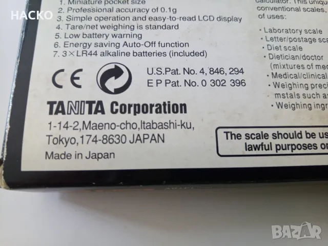 Бижутерска Дигитална Везна Tanita Made in Japan, снимка 9 - Други - 46835280