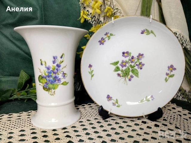 Heinrich ваза с виолетки , снимка 6 - Вази - 54152407