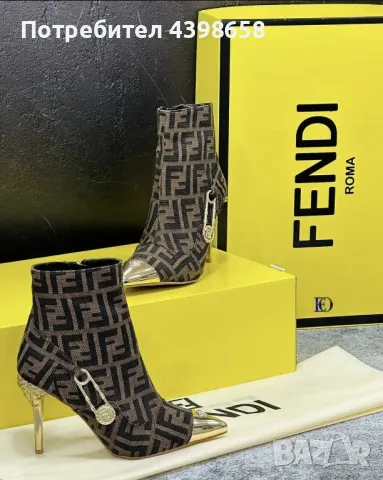 Токчета Fendi, снимка 2 - Дамски обувки на ток - 49316395