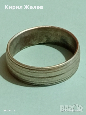 РЕТРО СТИЛНА СРЕБЪРНА ХАЛКА КЛАСИЧЕСКИ ДИЗАЙН МАЙСТОРСКА ИЗРАБОТКА 43765, снимка 4 - Пръстени - 52858166