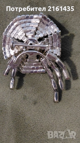 Прелестна ретро брошка на Яблонекс Чехословакия от 70-те години на миналия век , снимка 2 - Антикварни и старинни предмети - 52851542