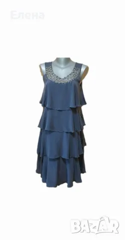 Рокля MARIO CONTI.100% коприна. размер L. , снимка 1