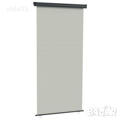 vidaXL Вертикална тента за балкон, 122x250 см, сива(SKU:317848