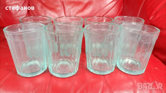 Руски стакани за чай, дебелостенни, 8 бр
