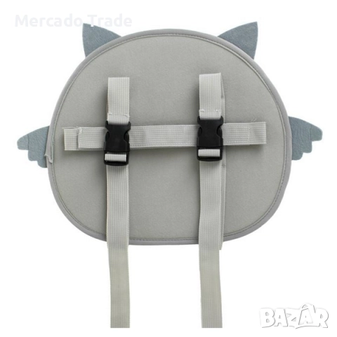 Огледало за безопасност на колата за бебета и деца Mercado Trade, Бухал, Сив, снимка 3 - Столчета за кола и колело - 52108544