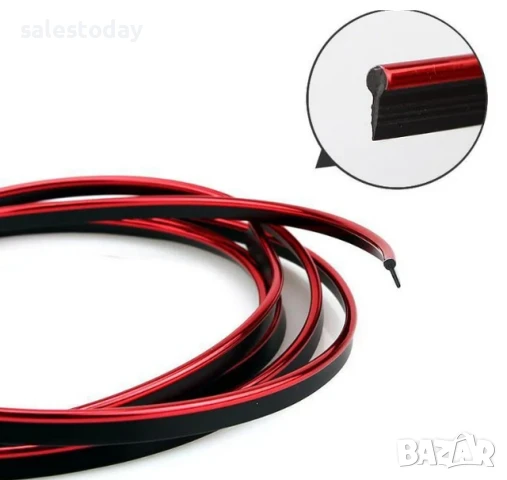 Лайсна за табло, червена , 5м, снимка 2 - Аксесоари и консумативи - 50891371