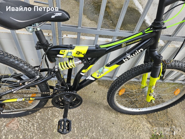 Велосипед 24 цола B'TWIN-шест месеца гаранция, снимка 7 - Велосипеди - 53689963