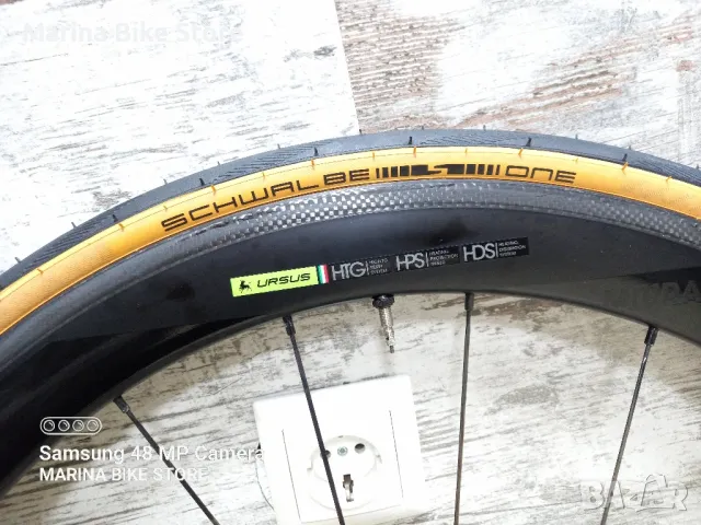 Карбонови шосейни капли Ursus Miura C50 Schwalbe One , снимка 6 - Части за велосипеди - 48495825