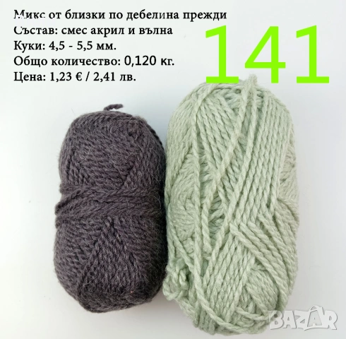 Евтини прежди в малки количества - нови и остатъци, снимка 15 - Други - 52042357