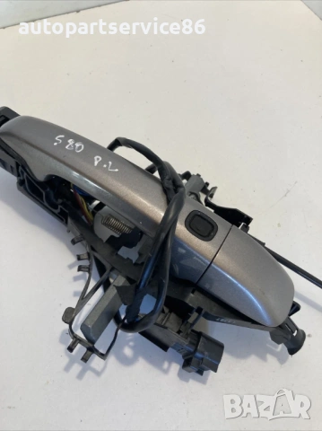 Външна дръжка на предна лява врата сива за Volvo S80 2400CC (2009) , снимка 2 - Части - 54021330