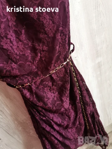 Асиметрична дантелена рокля, снимка 5 - Рокли - 51051831