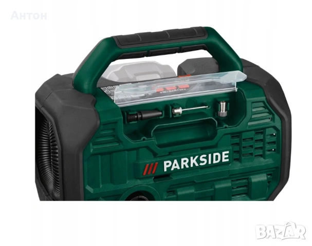 Компресор със smart battery 4Ah ParkSide PKA 20-LI A1, снимка 4 - Друга електроника - 53463383