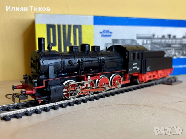 Парен локомотив PIKO H0 1:87 – BR 55 влак , снимка 6 - Влакчета, самолети, хеликоптери - 52795054
