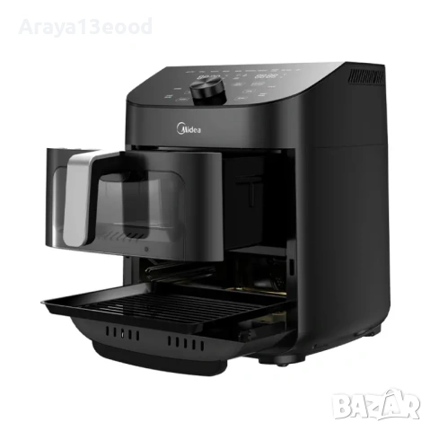 Еър Фрайър с две зони за готвене 2 в 1 Midea MAD1100DADK, 11L, снимка 6 - Фритюрници - 53734045