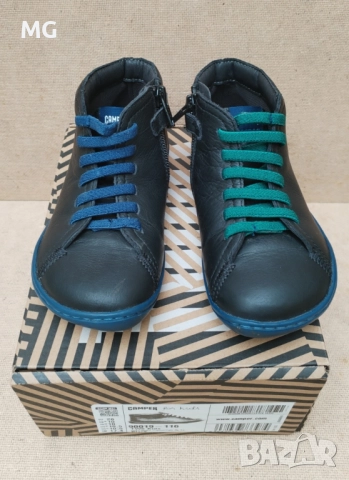 Camper TWS kids детски обувки от естествена кожа с цип #EU28/17см., снимка 13 - Детски обувки - 51945089