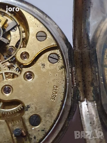 сребърен джобен часовник, снимка 4 - Джобни - 50942099