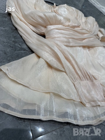 Бляскава рокля размер М, подходящ и за С/М, снимка 3 - Рокли - 53847451