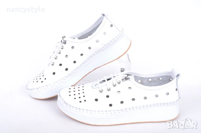 СЕЗОН '26! Бели летни обувки на дупки