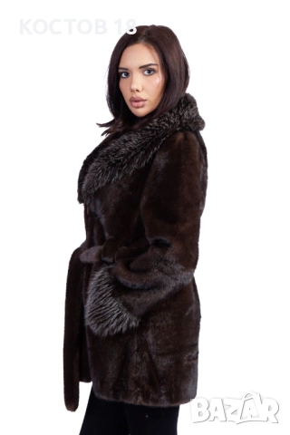 Зимно дамско пухено палто 4254 три цвята, снимка 10 - Якета - 52500729