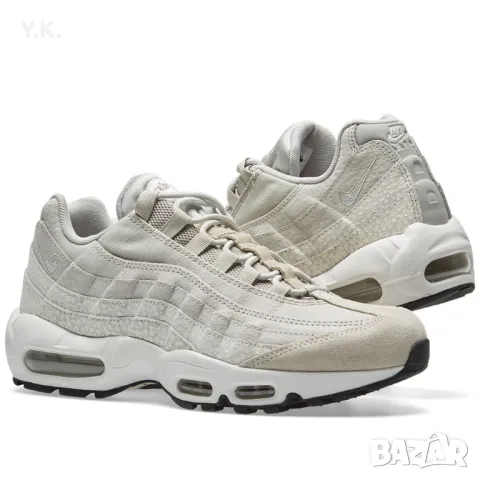 Оригинални дамски маратонки Nike Wmns Air Max 95 Premium Pale Grey, снимка 8 - Маратонки - 48206601