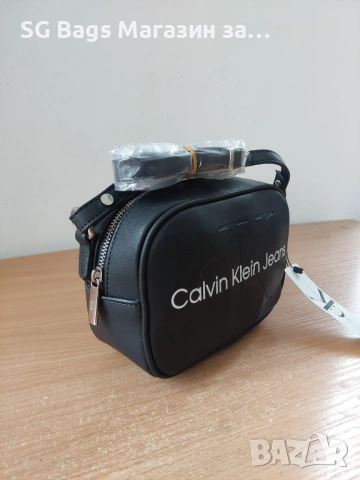 Calvin klein дамска чанта през рамо стилна чанта код 24 , снимка 11 - Чанти - 51837312