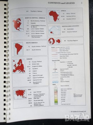 Световен атлас / Compact Atlas of the World  - отл.състояние, снимка 3 - Енциклопедии, справочници - 46485147