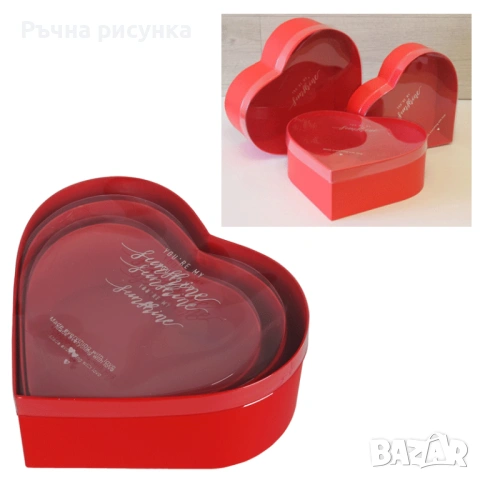 Кутийка сърце  със сапунена розичка за 8 март, снимка 14 - Декорация за дома - 39267857