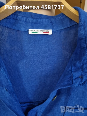 Ленена туника/ рокля тип риза, снимка 10 - Туники - 51878373