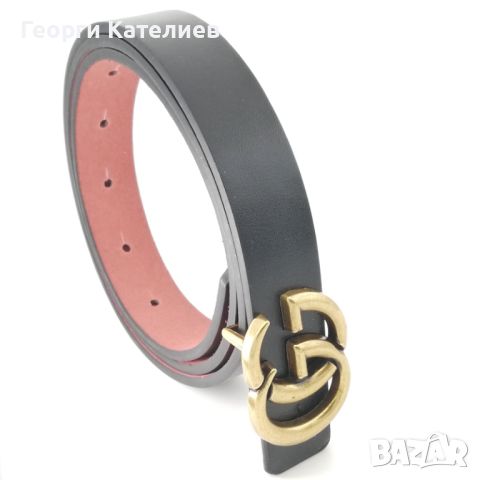 Дамски Колан За Дънки Черен, Кожен Gucci Код На Продукта:D-014 Наличност:В наличнос, снимка 2 - Колани - 45176998